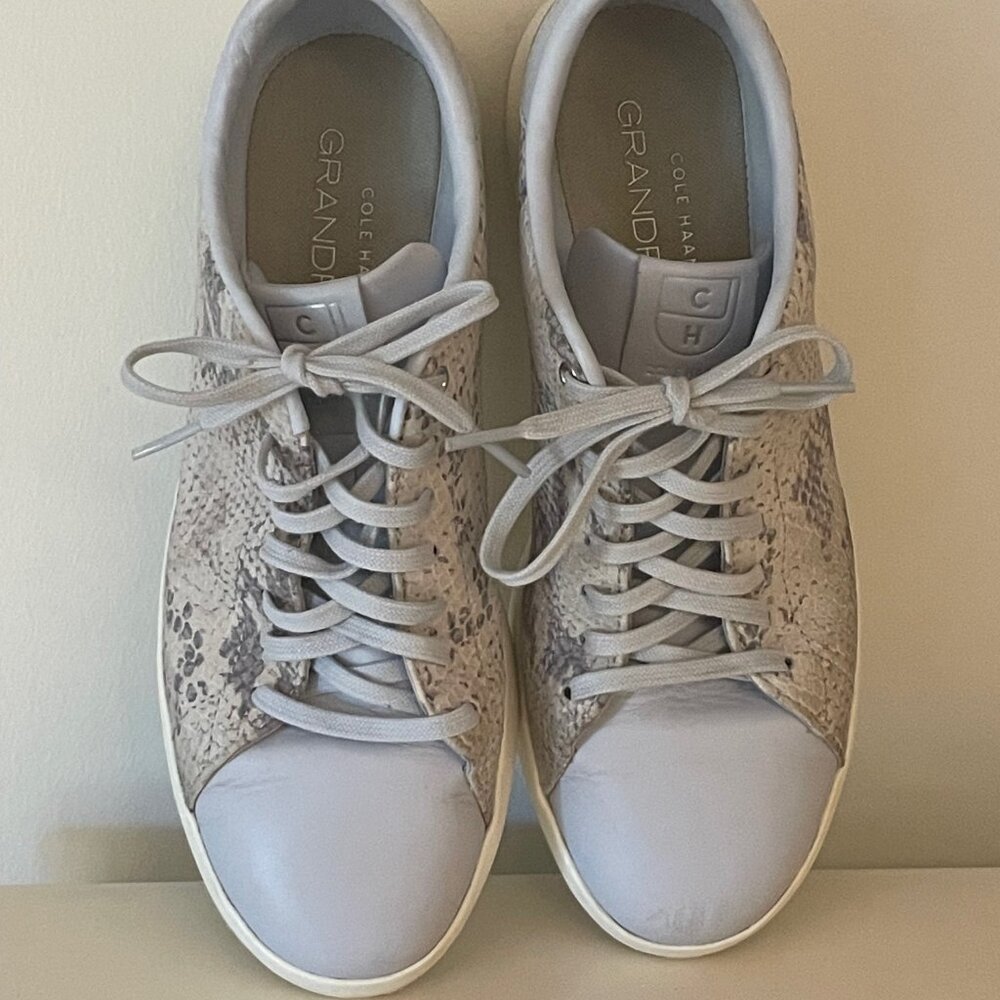 Cole Haan python print blue GrandPro sneaker sz 9B - image 1